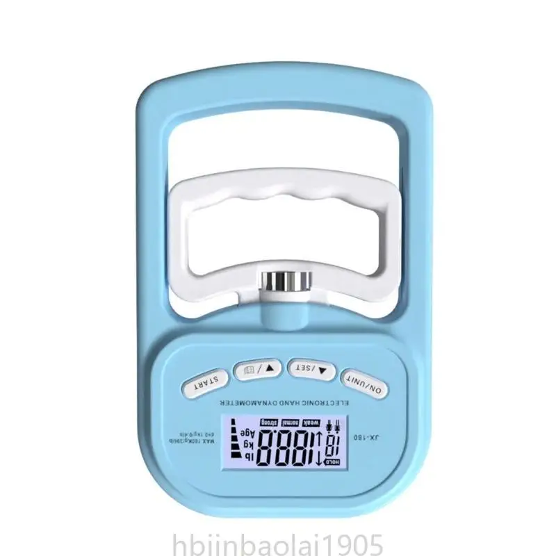 قبضة اختبار القوة قبضة اليد دينامومتر يده قبضة رقمية قياس متر جهاز المدرب الطاقة 396lbs/180 كجم #5
