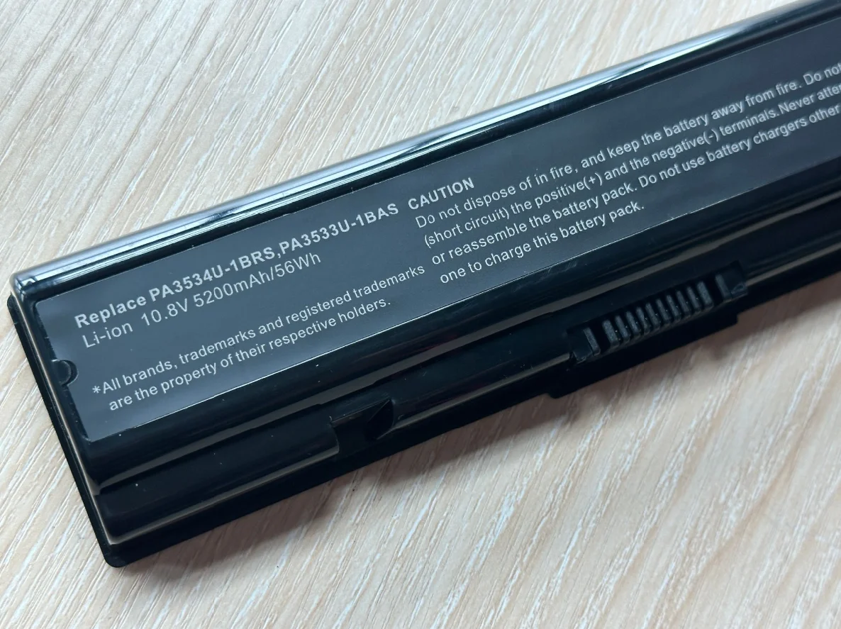 Batteria per Laptop 4400mAh per Notebook Toshiba Pa3534 Pa3534U PA3534U-1BAS PA3534U-1BRS Satellite A300 A500 L200 L300 L500 L550 555