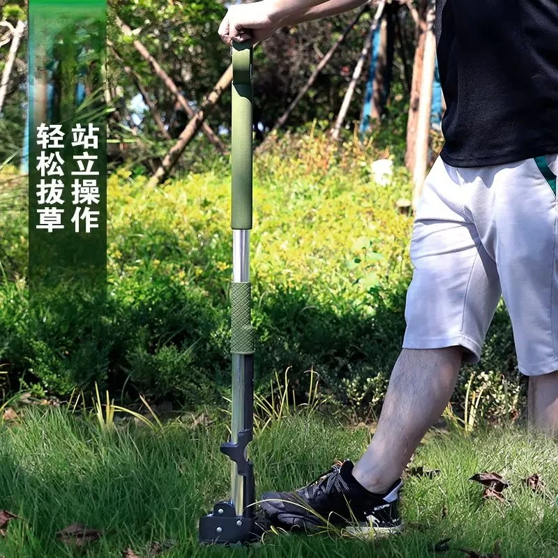 Manual weeding device, lawn court weed pulling, no bending weeding artifact, labor-saving weeding tool
