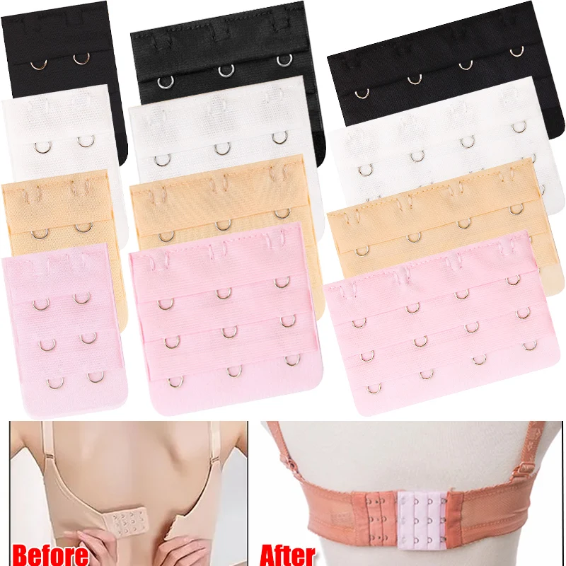 

3PCS/SET Bra Extension Lingerie Strap Extender Replacement Womens Accessoires Adjustable Bar Extender Buckle Extension Lingerie