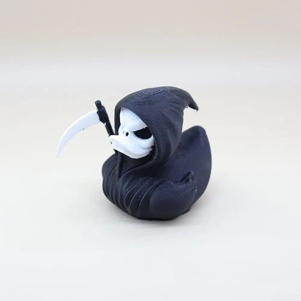 Figura de Anime de pato de Halloween impresa en 3D, artesanía PLA, figura de pato espeluznante de Halloween, exhibición coleccionable