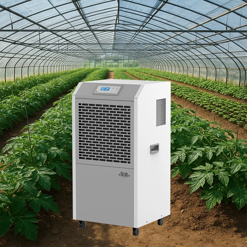 90L/Day Grow Room Dehumidifier with Auto Drain & 380V Power for Vegetable Cultivation Greenhouses