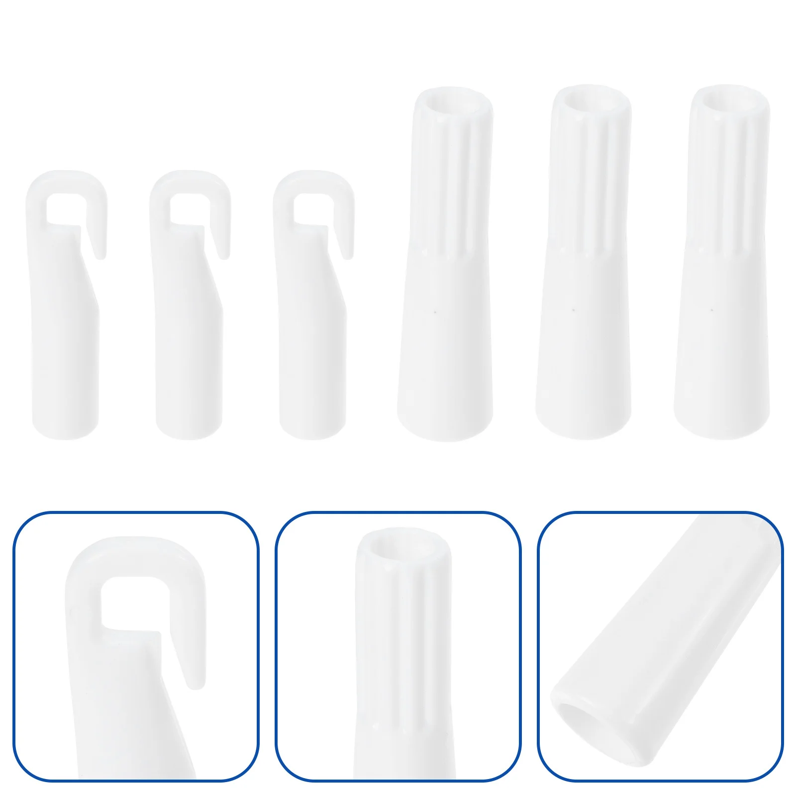 

1Set Window Blind Tilt Wand Tip Hook Replacement Parts Plastic Lightweight Vertical Rod Accessories for Home Office Use
