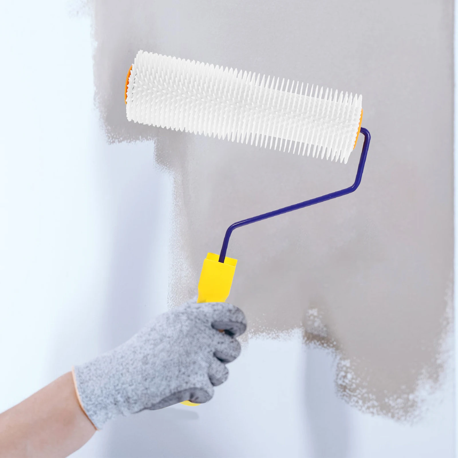 

1 pc Screed Spiked Roller Plastic Vent Paint Brush For Epoxy Floor Self Leveling Defoaming Tool Flooring Roller Spiked Screeding