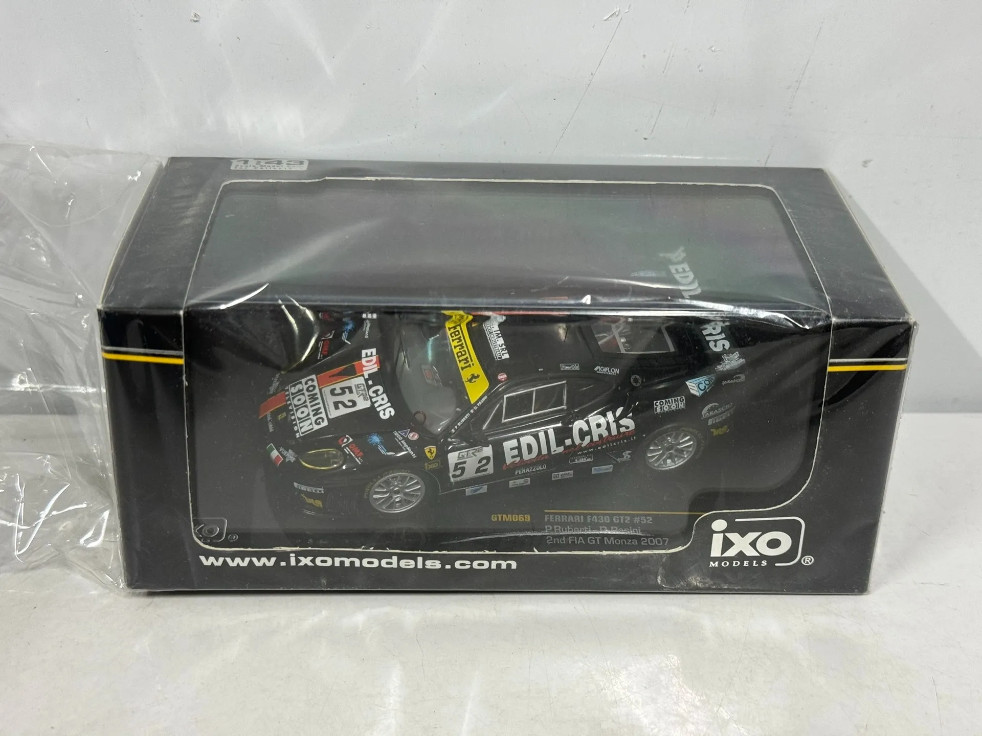 

Коробка с треснувшим литьем под давлением IXO масштаб 1/43, Ferrari 430 GT2 # 52, модель автомобиля из сплава, Коллекционная игрушка, подарок, сувенир, витрина, орнамент