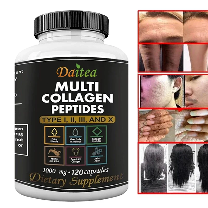 Hydrolyzed Collagen Capsules - Promotes vitality, healthy hair, beautiful skin and strong nail support