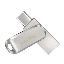 SanDisk-unidad Flash sddc4 Ultra Luxe, USB 3,1, 512GB, tipo C, 256GB, Pendrive Dual, 128GB, 64GB, 32GB, de Metal, OTG