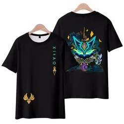 Funny Anime Genshin Impact Pattern 3D Print Men Woman T-shirt Harajuku Cosplay O-neck Streetwear Tees Boy Girl Short Sleeve Tops