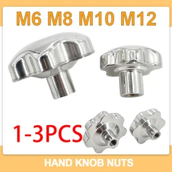 304 Stainless Steel Hand Knob Nuts M6 M8 M10 M12 Plum Handle Rotating Clamp Threaded Bolt Insert Screw Thumb Fasten Star Nut