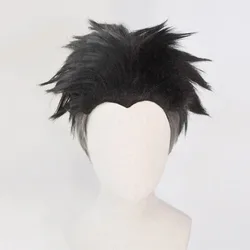 ALTIN-Perruque de Cosplay Synthétique Courte pour Homme, Postiche Kimetsu no Yaiba Stone Pillar pouvez-vous omei Himejima, Noire et Grise