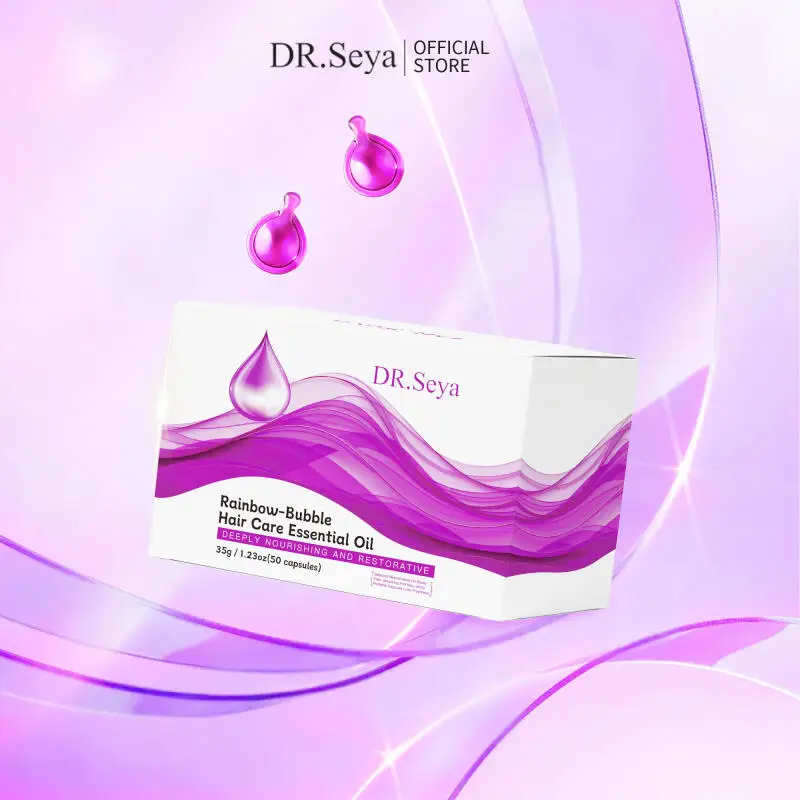 

Dr.Seya Rainbow Bubble Уход за волосами Эфирное масло Аргановая сыворотка Frizz Control Shine Repair Leave In Smoothing Treatment для женщин Dai
