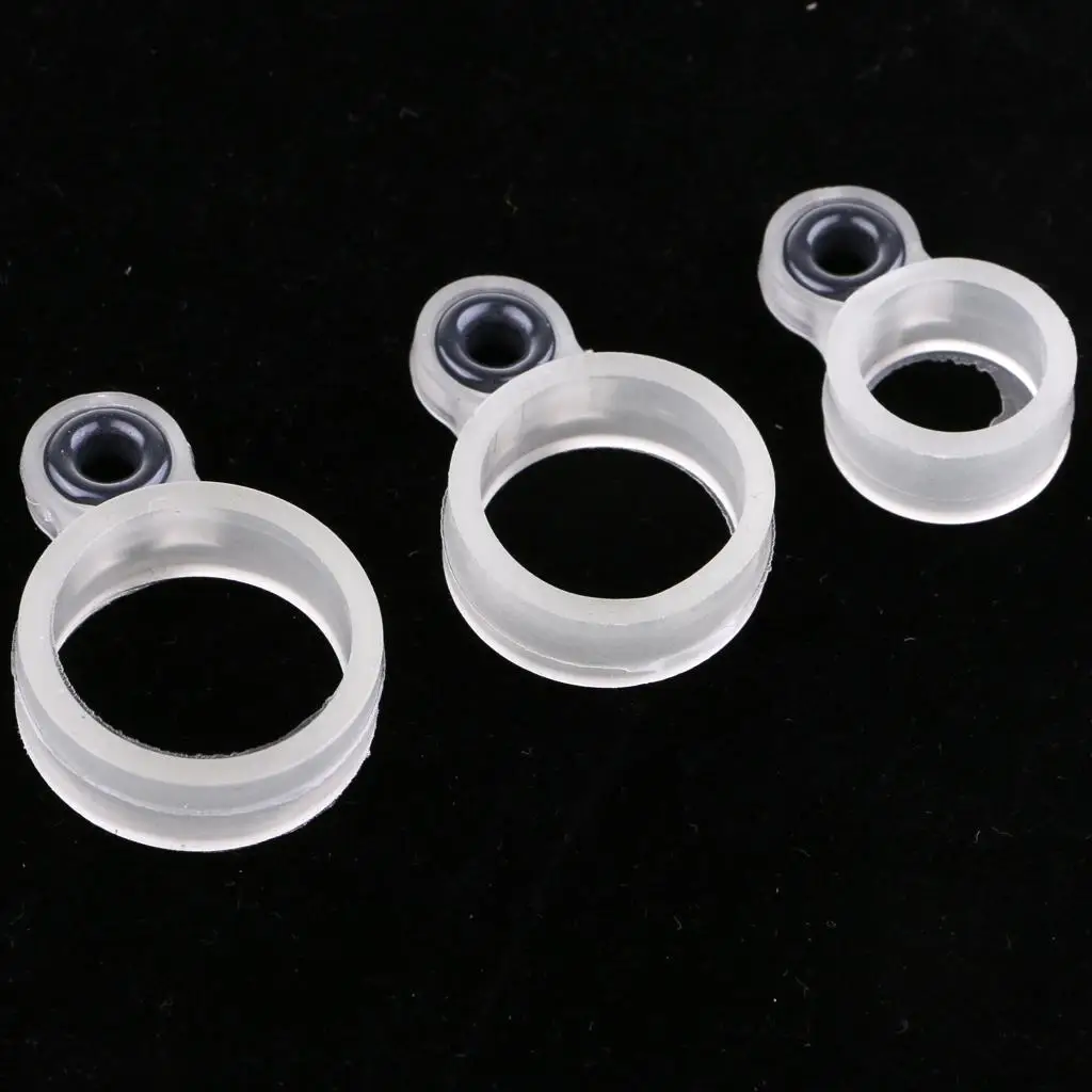 Rod Guides Set 22 Mixed Sizes Ceramic Eye Ring Luminous Silicone Frame for Fishing Rod Repair Jobs