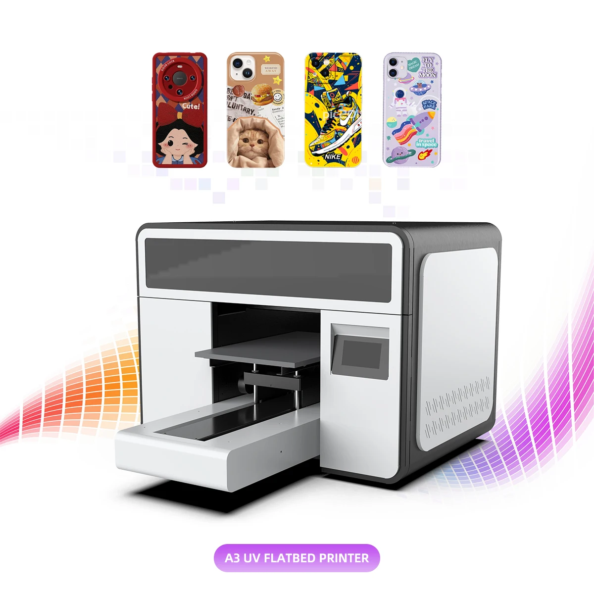 Small format LED Flatbed A3 UV Printer 6 Color Desktop Acrylic UV Printing Machine