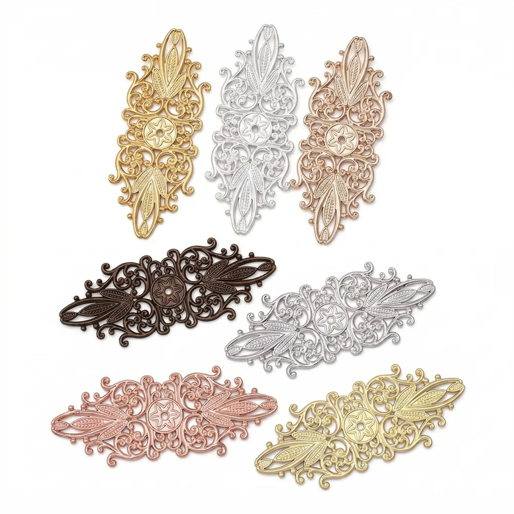 ชิ้นส่วนโลหะรูปดอกไม้ทองแดง 10 - Embellishment Crafts บทวิจารณ์และราคา