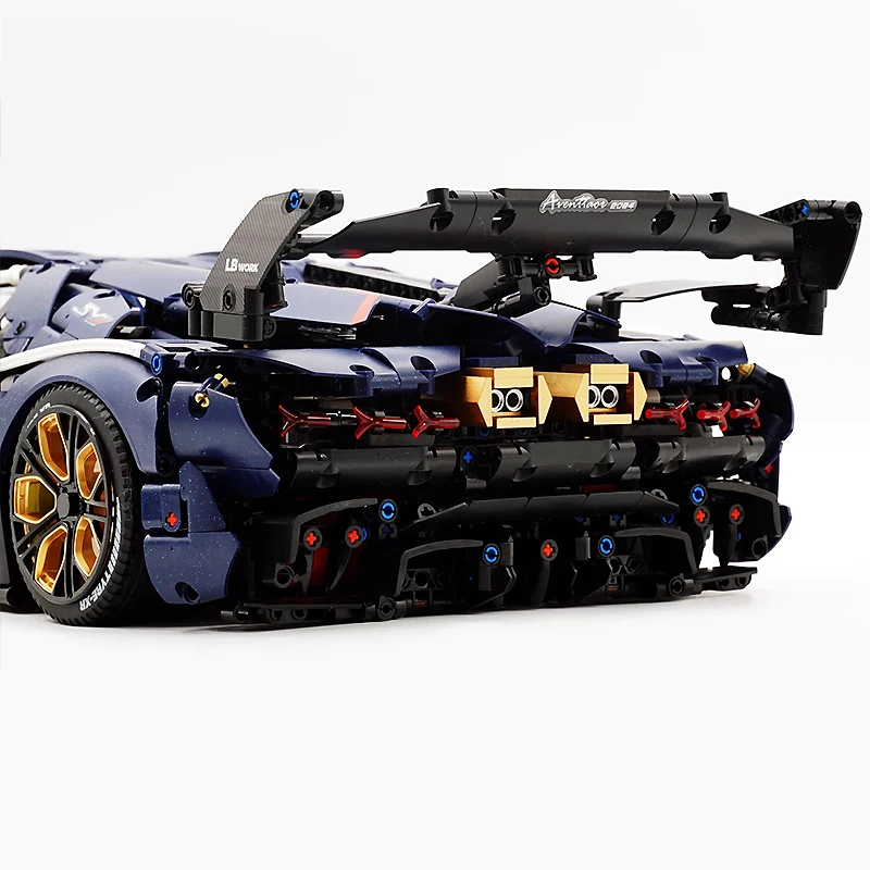 

GULY 10624 Technical Super Sports Vehicle 1:8 Model City Racing DIY Assembly Puzzle Toys Building Blocks Boy Chrismas Gifts Kids