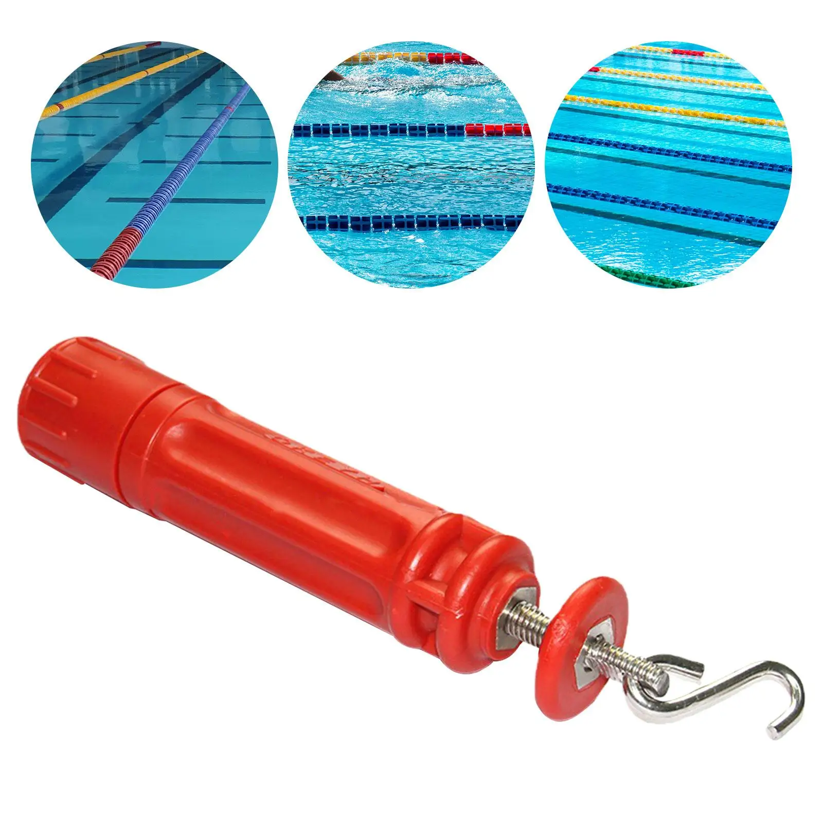 Lane Line Tensioner for Swimming Pool,Anti Scratch,Portable,Adjustable Tightening Shaft Pool Tool Compact Pool Lane Tightener