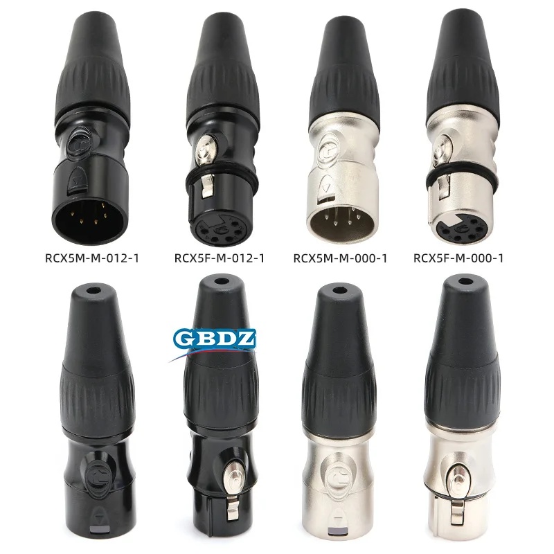 5-Pin XLR Audio-Steckverbinder Männlich Weiblich für Mikrofon, Studiomixer, DJ-Equipment - Symmetrischer Abgeschirmter Professioneller Audio-Anschluss – Detail 2