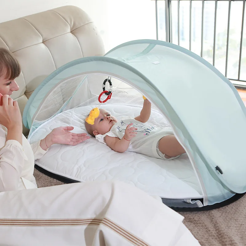 Outdoor Portable Travel Crib Folding Breathable Mosquito Net Crib Medium Bed Baby Cot Bed