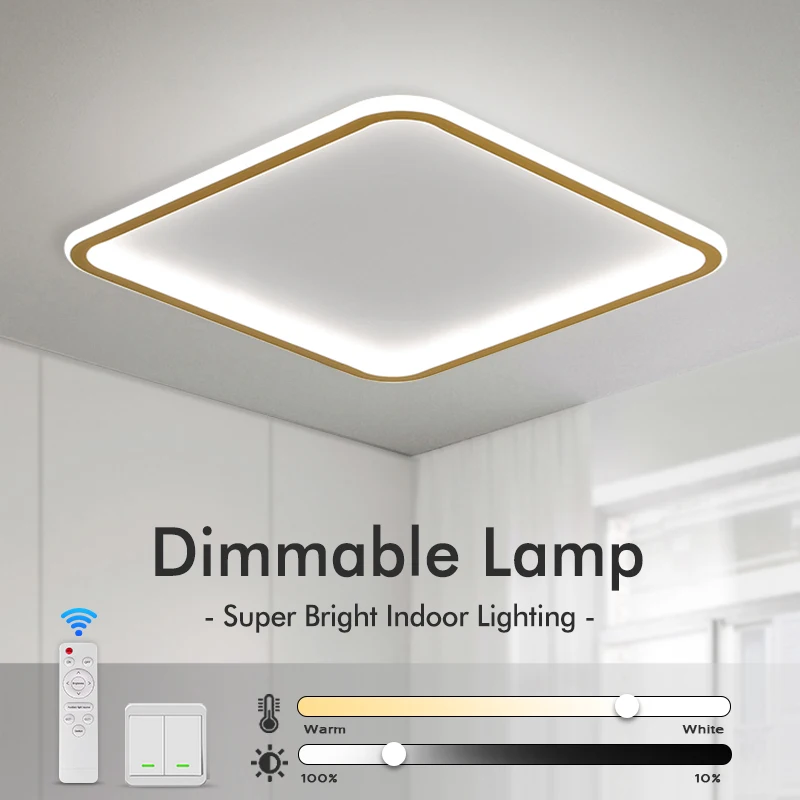 Ultra Thin Ceiling Lamps Smart Led Lamp Surface Ceiling Lights for Living Room Ceiling Light Bedroom Kitchen Panel Light Fixture