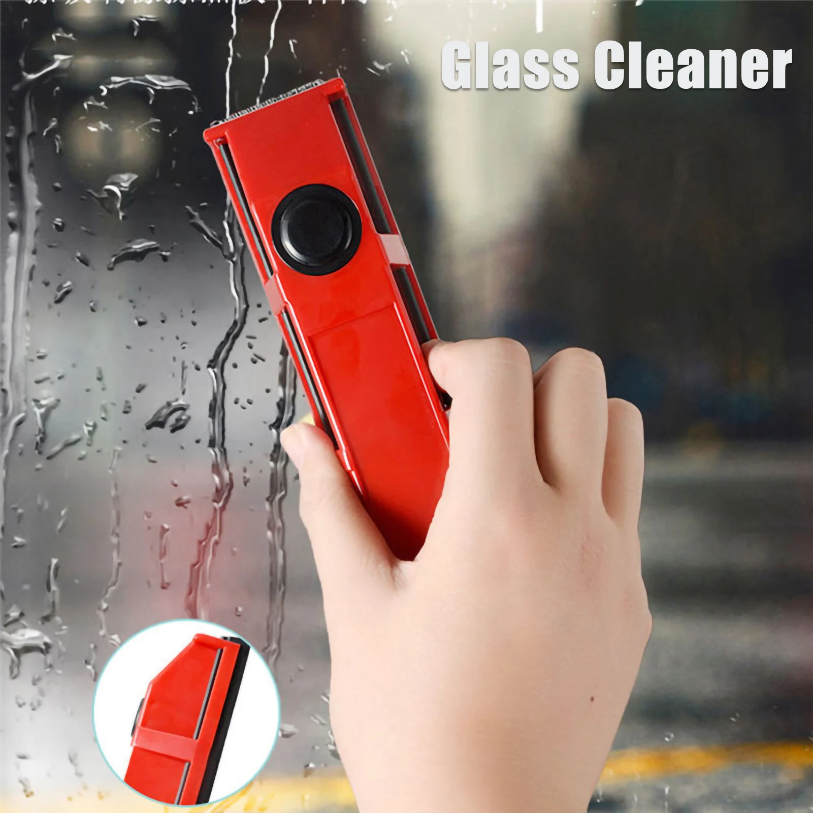 1 Pc Magnetic Window Cleaner Double-Sided Window Cleaning Glass Wiper Cleaning Tool For High-Rise Home Car Double Glazed Windows