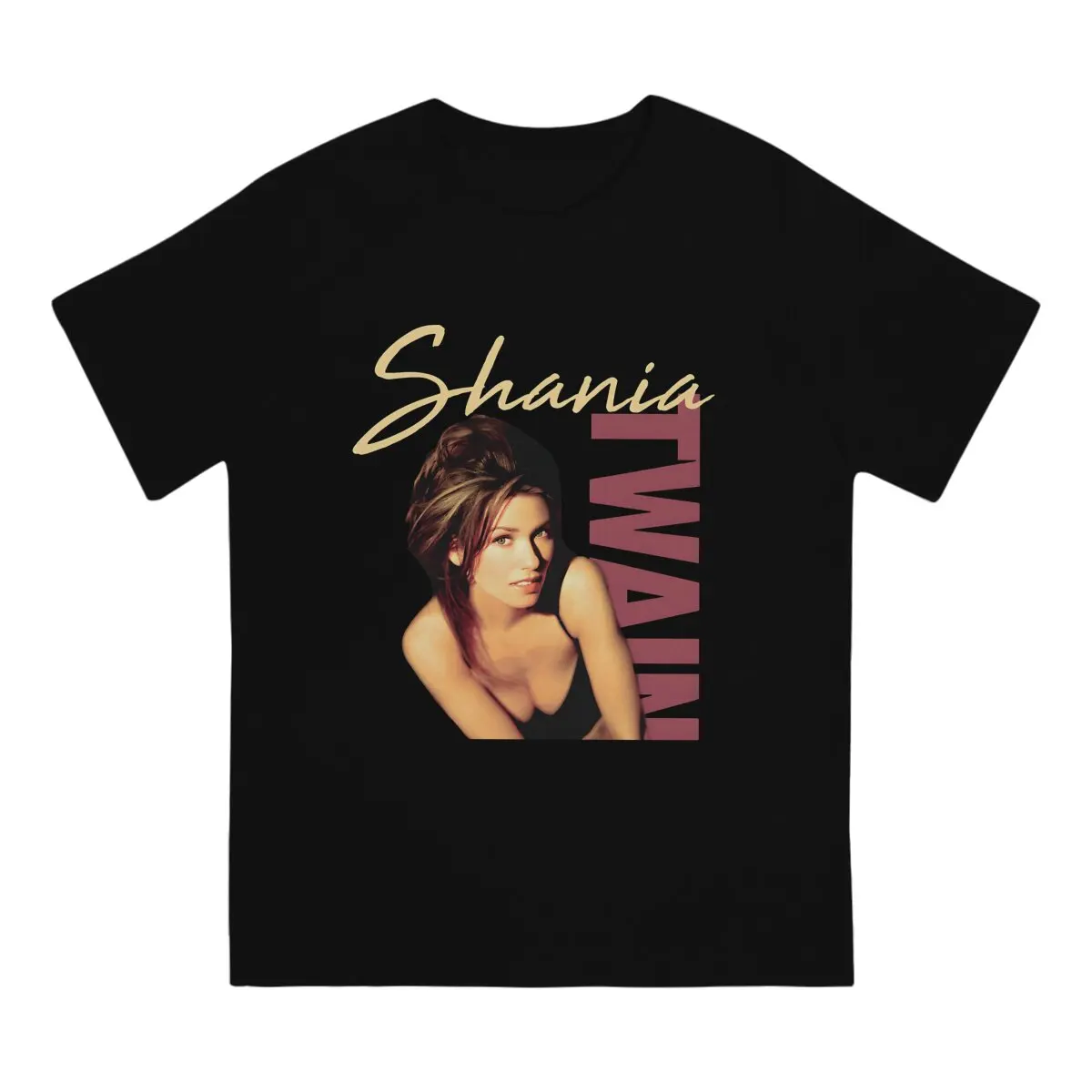 Music Fans T Shirts Men's  100% Cotton Funny T-Shirt Crew Neck S-Shania Twain Tees Short Sleeve Clothes Gift Idea