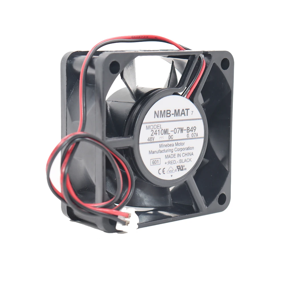 

Brand new original NMB 6025 server silent cooling fan 2410ML-07W-B49 double ball 48V 0.07A
