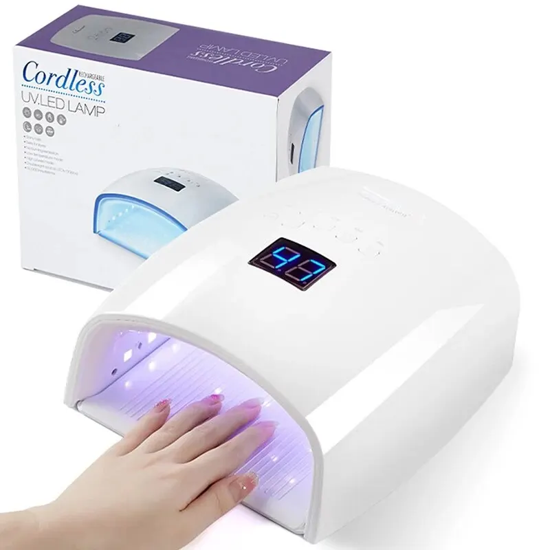 Akumulatorowa lampa UV LED do paznokci 66W Bezprzewodowa suszarka do paznokci do lakieru żelowego Profesjonalne narzędzia do manicure do domu i salonu