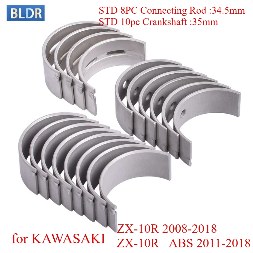 

34.5mm 35mm Motor Bike Connecting Rod Crankshaft Main Bearing Accessories for KAWASAKI ZX-10R 2008-2018 ZX 10R ABS ZX10R