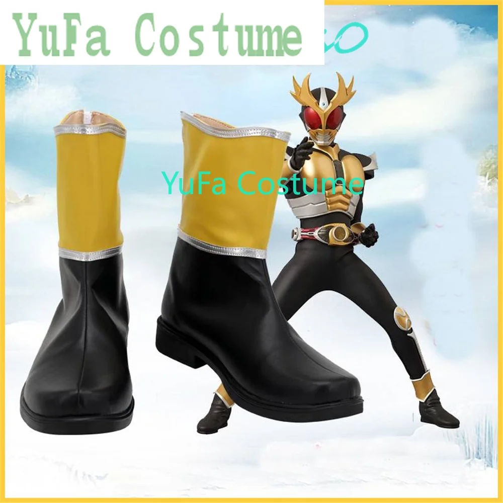 Masked Rider Kamen Rider PROJECT G4 Agit Cosplay Shoes Boots Game Anime Halloween YuFa Costume