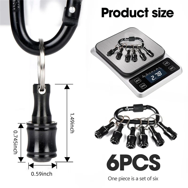 MAKE-12Pcs 1/4 بوصة عرافة عرقوب مفك بت حامل التغيير السريع تمديد بار مفك معدني بت حامل