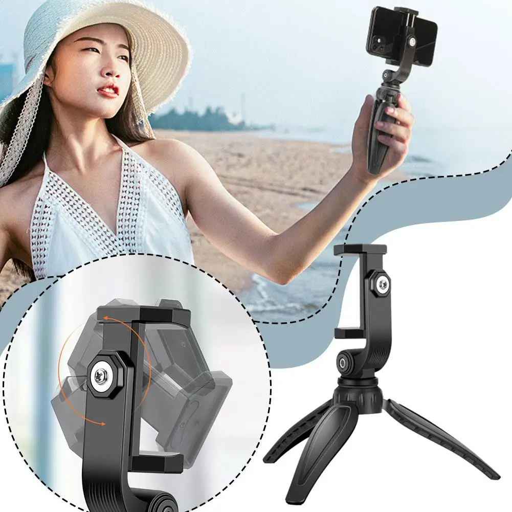 Selfie Stick Tripod Foldable 360 Rotation Video Stand Angle Adjustable Stabilizer Universal For Smartphones Width Within 10 G0Z1