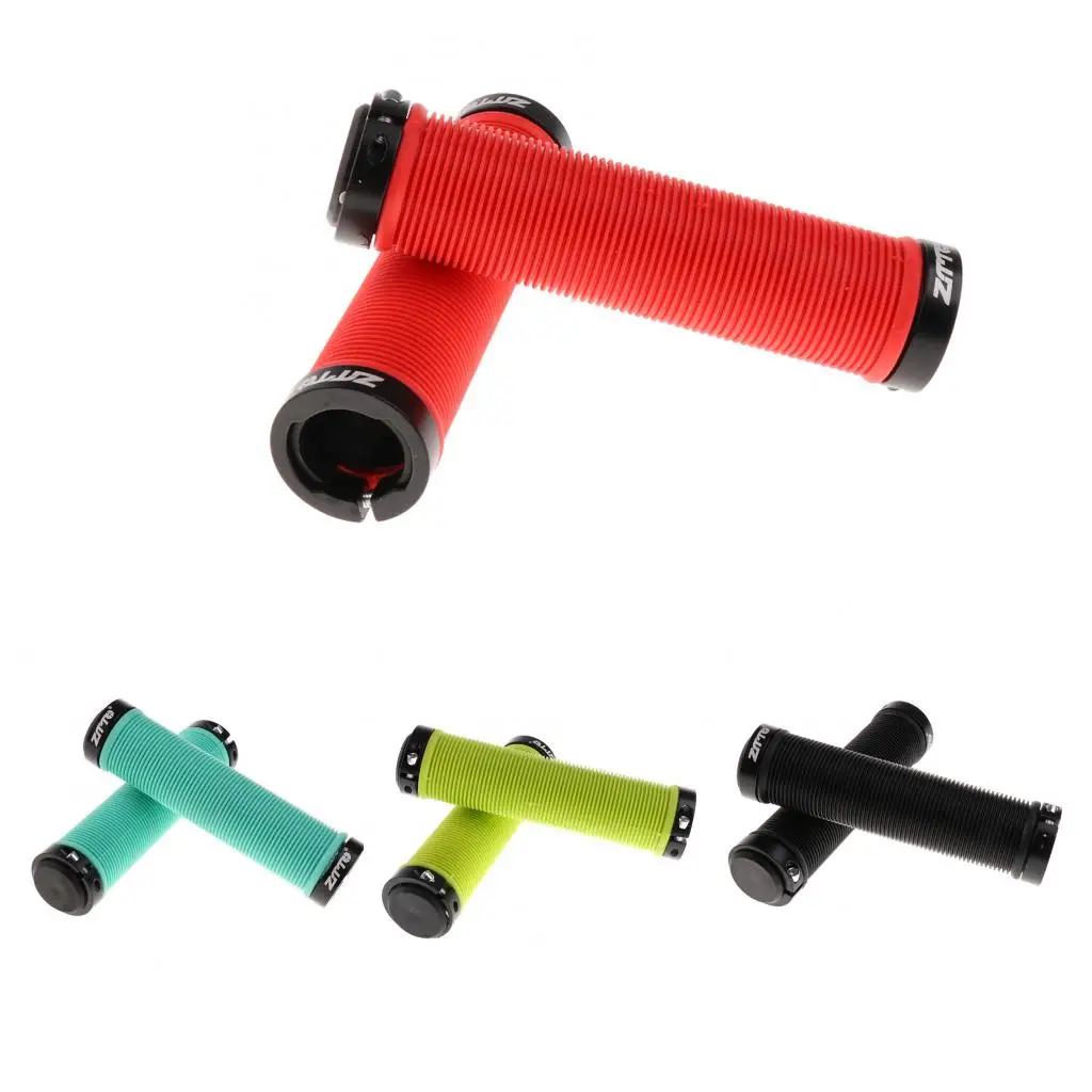 Parts MTB Bike Handlebar Grips Silicone Gel Lock on Anti slip Grips Ends 13cm*22mm Black/Red/Green/Yellow