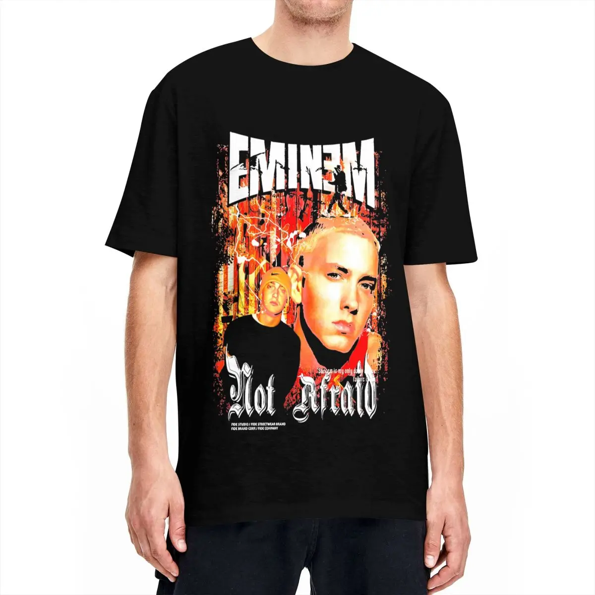 EMINEM Rap Hip Hop Legends Forever T-Shirt for Men Women Funny 100% Cotton Tee Shirt Round Neck T Shirt Birthday Present Clothes