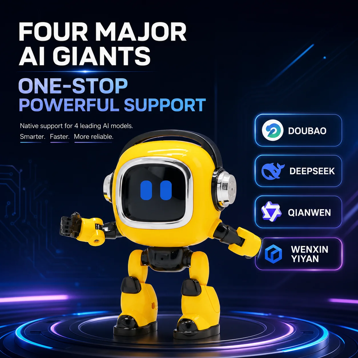 AI Interactive Robot Toy Voice Controlled Educational Toddler Learning Companion Built-in Storytelling General Knowledge Q&A