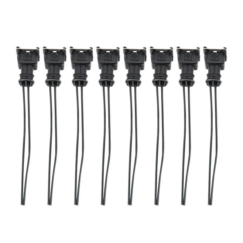 24Pcs Fuel Injector Connector Wiring Plugs Clips For EV1 OBD1 Pigtail Cut & Splice