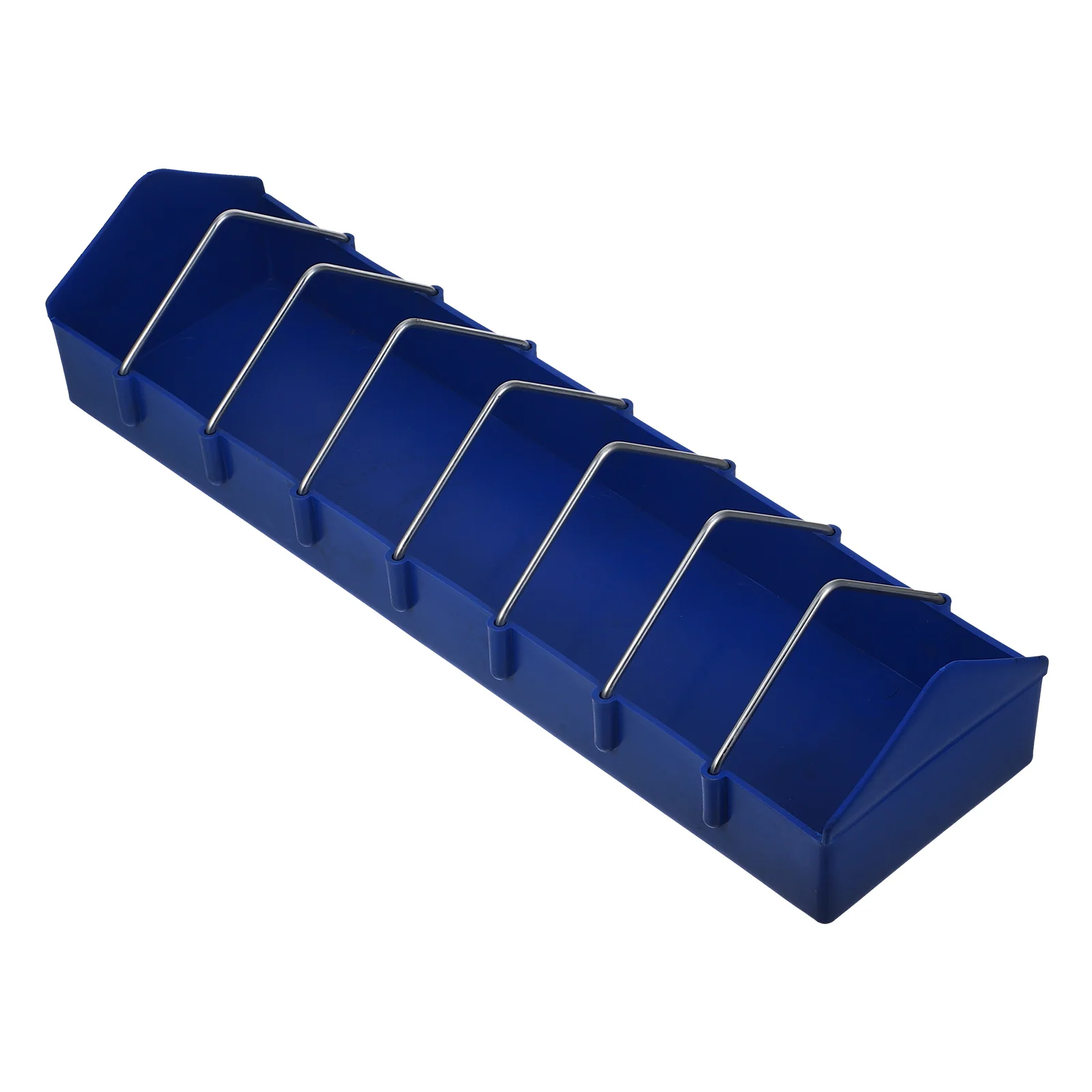 

Thicken Plastic Pigeon Feeding Food Slot 40Cm Length Many Slots Clean Bird Feeder Small Bird Supplies
