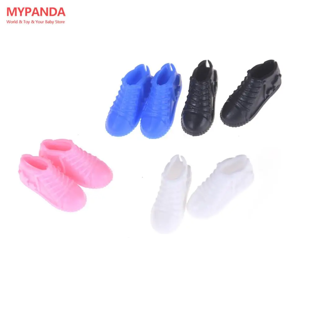 4Pairs Colorful Fashion Sneackers For Doll Mini Toy Doll Sport Shoes Accessories For 29-30cm Doll