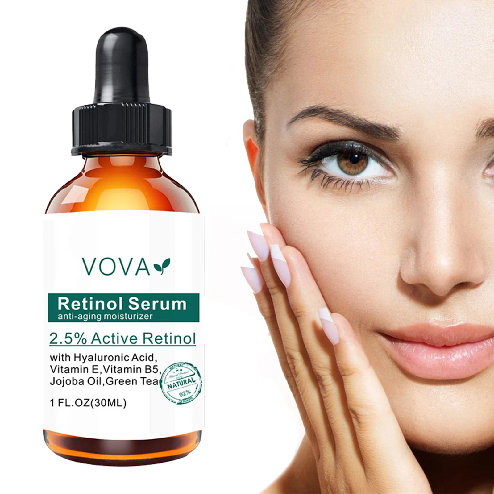 Retinol Face Serum 2.5 Anti-Aging Whitening Facial Skin Care Serum Brightening Facial Serum For Day & Night Use