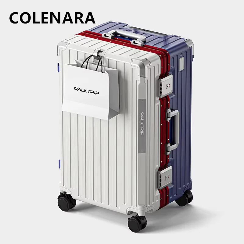 COLENARA valise de haute qualité cadre en aluminium boîte d'embarquement boîtier de chariot de grande capacité 20 "24" 26 "28" 30 "32 pouces bagage roulant