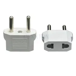 Mini AU US to FR DE EU AC Power Plug Adapter Travel Adaptor Convertor White Black Color