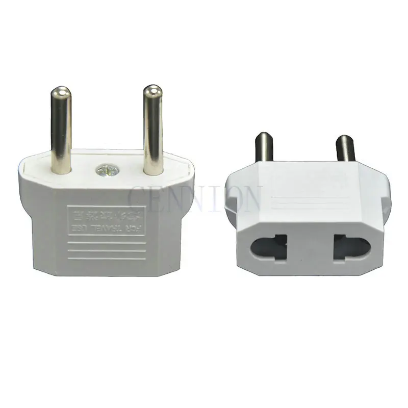 Small CN AU US to EU KR RUS 4.0mm 4.8mm AC Power Plug Adapter Travel Adaptor Convertor for Korea Russia Indonesia European