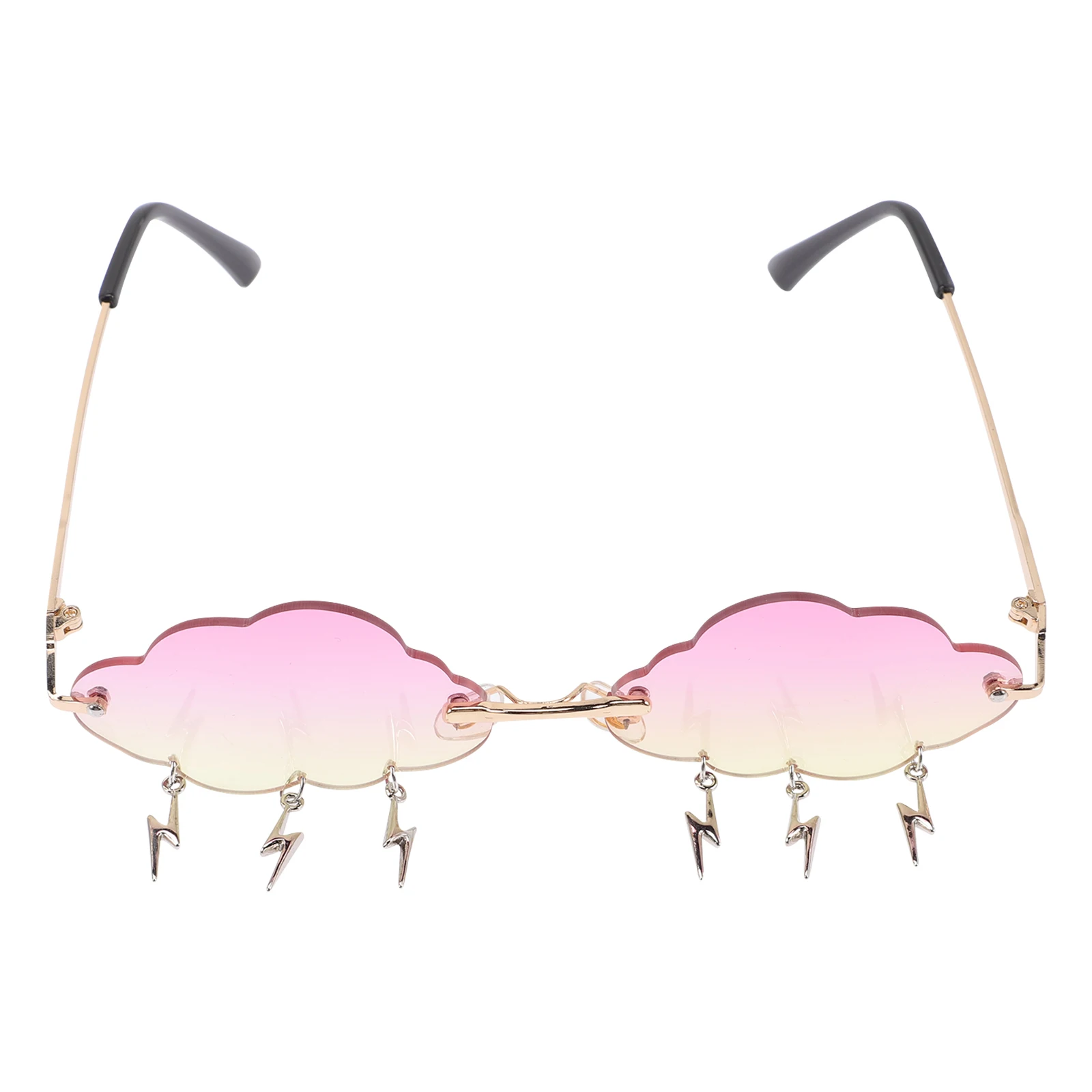 

Irregular Sunglasses Cloud Shaped Eyeglasses PC Material Frameless Fashion Accessories Unique Design Colorful Stylish Valentine