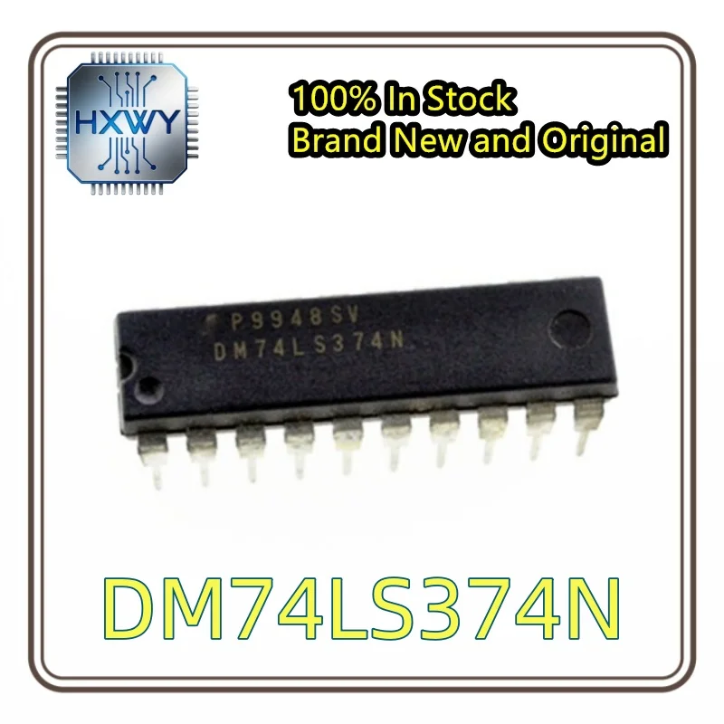 (5/20 pieces) DM74LS374N 74LS374 DIP-20 D flip-flop logic chip New Electronic Parts Fast Delivery High Quality In Stock