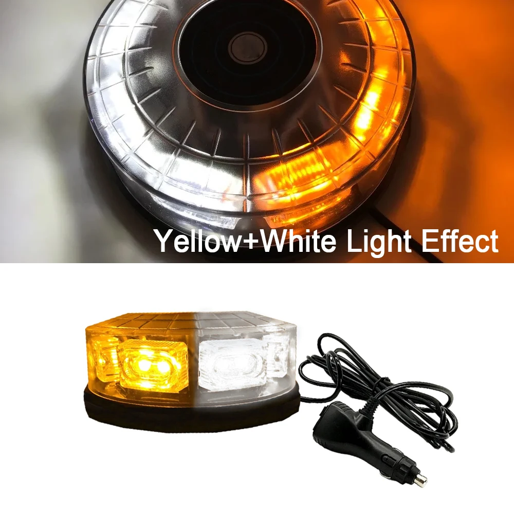 16 LED Super Bright Car Roof Strobe Light Lightning Flashing Warning Lights Beacon Police Emergency Flash Signal Lamp Flasher