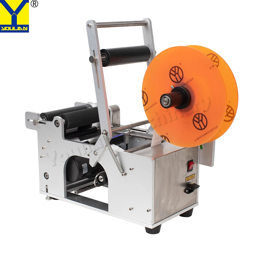 

MT-50 Semi-Automatic Electric Bottle Labeling Machine for Round Glass Plastic Containers with Precision Motor Core