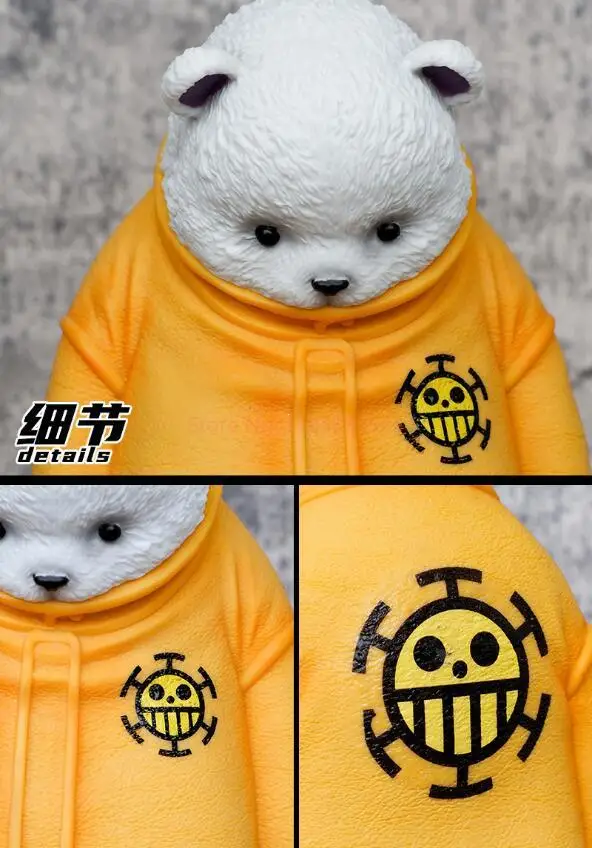 24 cm Anime One Piece Bepo ‌   Apology Actionfigur Kinderspielzeug PVC Stehendes Modell Schreibtisch Ornamente Junge Geburtstagsgeschenk Niedliche Cartoon-Rolle