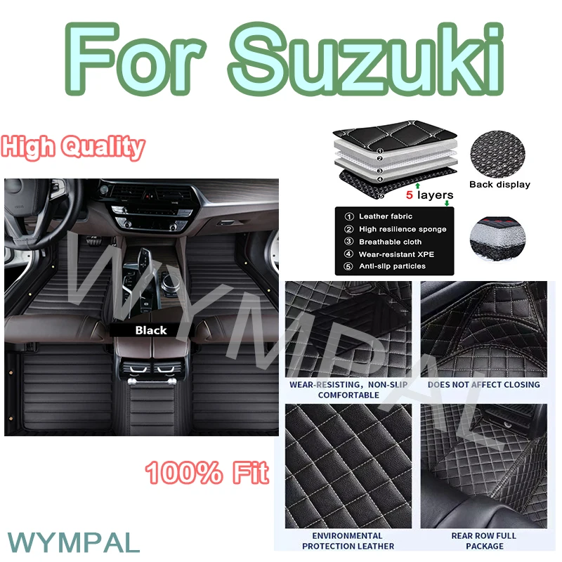 

Роскошные автомобильные коврики на заказ для Suzuki Vitara Ignis Swift Jimny Alto, аксессуары, внутренние коврики