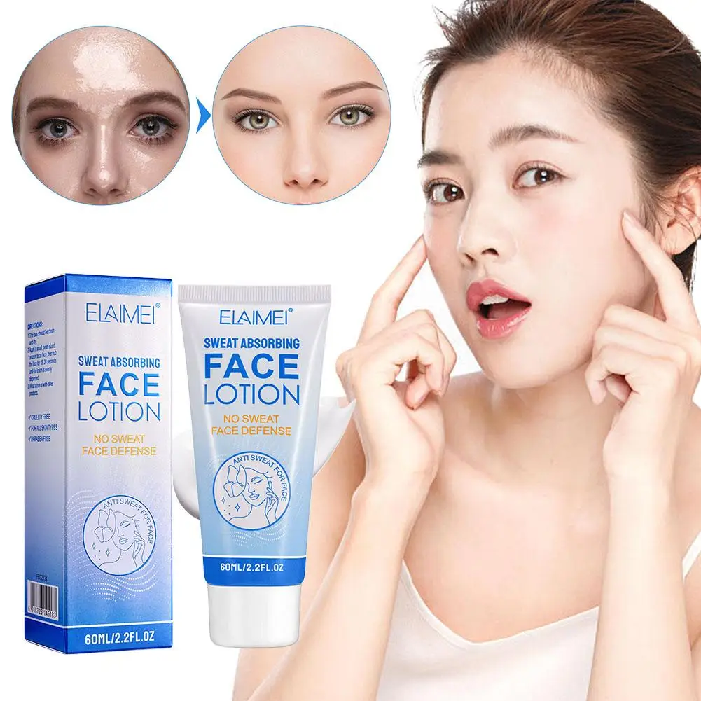 Antiperspirant โลชั่นดูดซับเหงื่อ Antiperspirant สําหรับใบหน้าหน้าผากหนังศีรษะ Sweat Blocker Face Lotion A5Q7