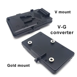 V Mount Lock to Gold Mount Battery Adapter Plate for Anton Bauer Fit Sony Panasonic JVC Video UC9557