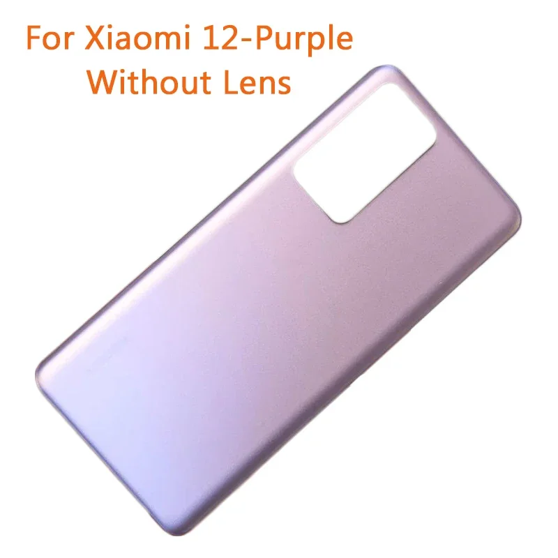 New Rear Back Cover Glass For Xiaomi 12 5G Mi12 Battery Cover Door Housing With Camera Lens